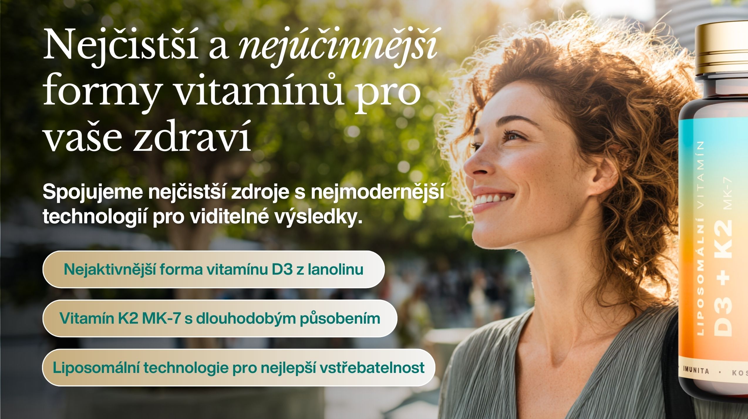 PREMIUM Liposomální Vitamín D3 + K2 MK-7, 2000 IU + 75 mcg, Vysoce vstřebatelný, 90 kapslí -5